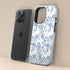 Custom Initials French Toile De Jouy iPhone Case V1